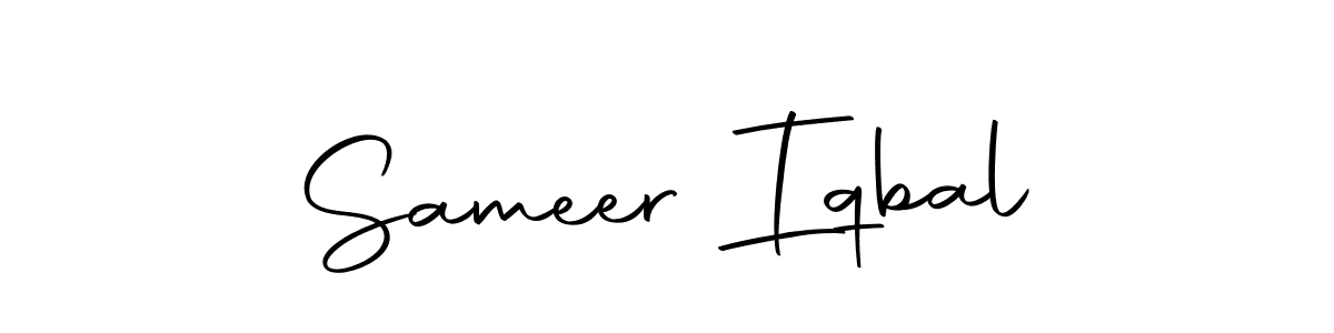 Design your own signature with our free online signature maker. With this signature software, you can create a handwritten (Autography-DOLnW) signature for name Sameer Iqbal. Sameer Iqbal signature style 10 images and pictures png