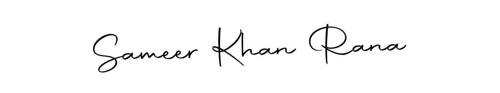 Create a beautiful signature design for name Sameer Khan Rana. With this signature (Autography-DOLnW) fonts, you can make a handwritten signature for free. Sameer Khan Rana signature style 10 images and pictures png