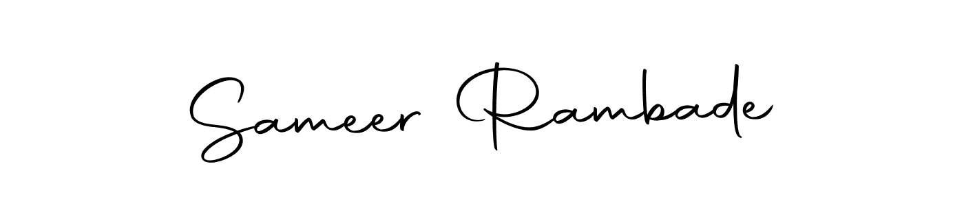 How to make Sameer Rambade signature? Autography-DOLnW is a professional autograph style. Create handwritten signature for Sameer Rambade name. Sameer Rambade signature style 10 images and pictures png