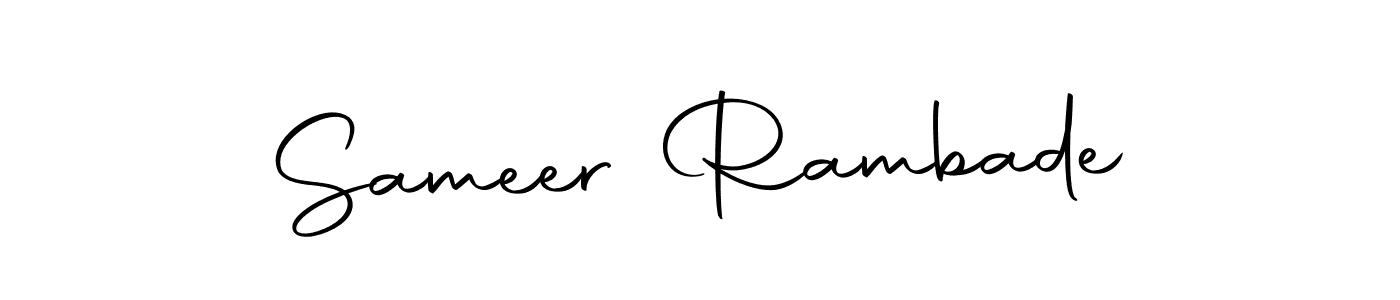 You can use this online signature creator to create a handwritten signature for the name Sameer Rambade. This is the best online autograph maker. Sameer Rambade signature style 10 images and pictures png