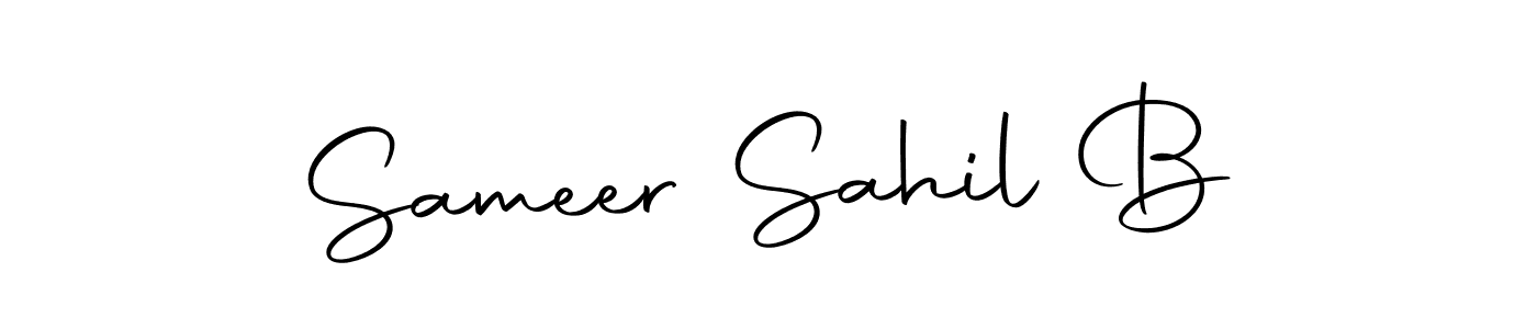 Similarly Autography-DOLnW is the best handwritten signature design. Signature creator online .You can use it as an online autograph creator for name Sameer Sahil B. Sameer Sahil B signature style 10 images and pictures png