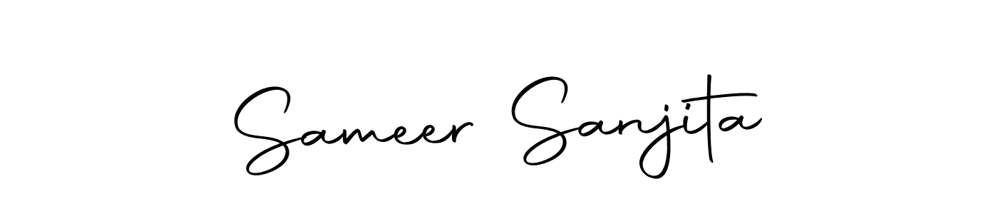 Similarly Autography-DOLnW is the best handwritten signature design. Signature creator online .You can use it as an online autograph creator for name Sameer Sanjita. Sameer Sanjita signature style 10 images and pictures png