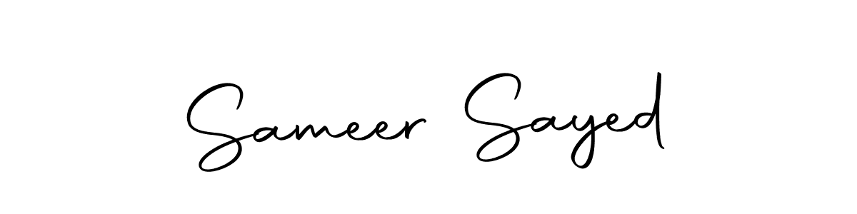 It looks lik you need a new signature style for name Sameer Sayed. Design unique handwritten (Autography-DOLnW) signature with our free signature maker in just a few clicks. Sameer Sayed signature style 10 images and pictures png