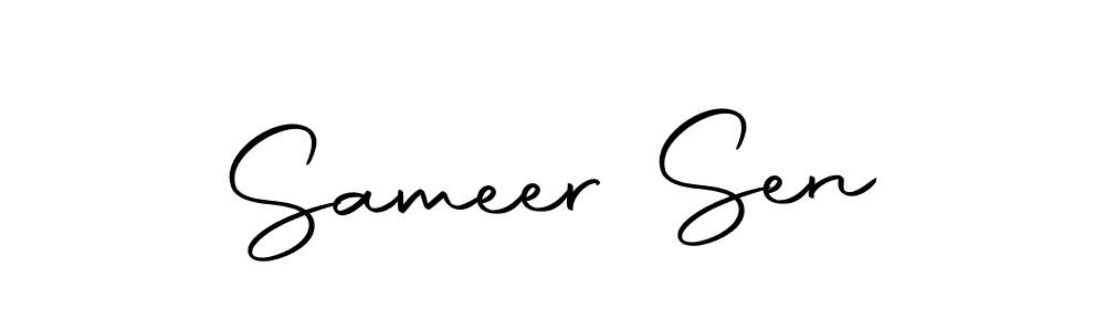 This is the best signature style for the Sameer Sen name. Also you like these signature font (Autography-DOLnW). Mix name signature. Sameer Sen signature style 10 images and pictures png