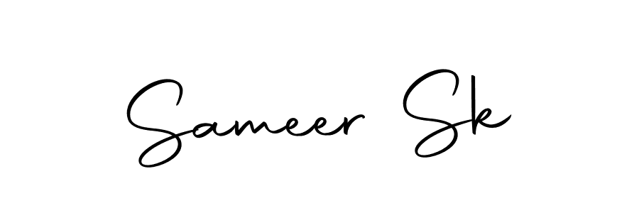 How to make Sameer Sk name signature. Use Autography-DOLnW style for creating short signs online. This is the latest handwritten sign. Sameer Sk signature style 10 images and pictures png