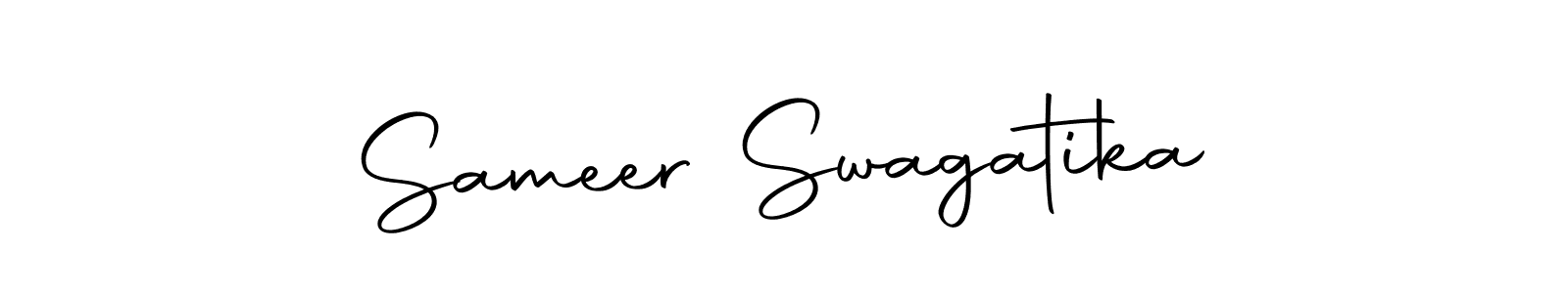 It looks lik you need a new signature style for name Sameer Swagatika. Design unique handwritten (Autography-DOLnW) signature with our free signature maker in just a few clicks. Sameer Swagatika signature style 10 images and pictures png