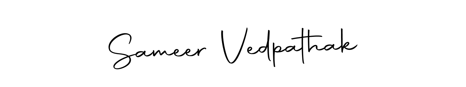 You should practise on your own different ways (Autography-DOLnW) to write your name (Sameer Vedpathak) in signature. don't let someone else do it for you. Sameer Vedpathak signature style 10 images and pictures png