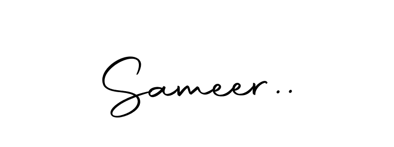 Similarly Autography-DOLnW is the best handwritten signature design. Signature creator online .You can use it as an online autograph creator for name Sameer... Sameer.. signature style 10 images and pictures png