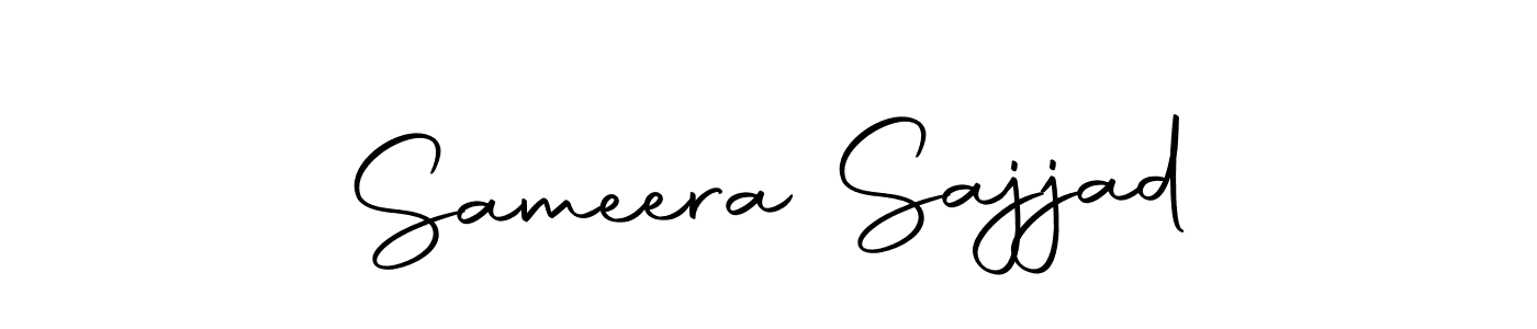 Design your own signature with our free online signature maker. With this signature software, you can create a handwritten (Autography-DOLnW) signature for name Sameera Sajjad. Sameera Sajjad signature style 10 images and pictures png