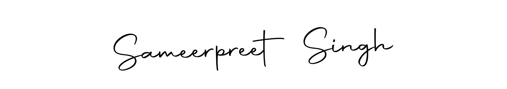 Create a beautiful signature design for name Sameerpreet Singh. With this signature (Autography-DOLnW) fonts, you can make a handwritten signature for free. Sameerpreet Singh signature style 10 images and pictures png
