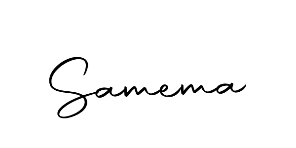 Create a beautiful signature design for name Samema. With this signature (Autography-DOLnW) fonts, you can make a handwritten signature for free. Samema signature style 10 images and pictures png