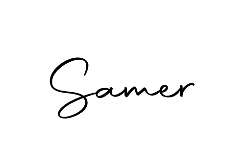 This is the best signature style for the Samer name. Also you like these signature font (Autography-DOLnW). Mix name signature. Samer signature style 10 images and pictures png