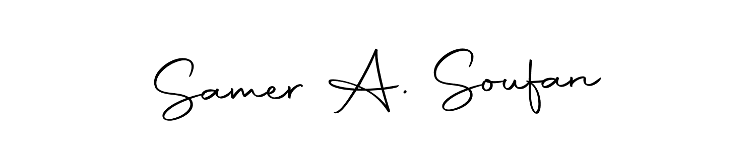 Make a beautiful signature design for name Samer A. Soufan. With this signature (Autography-DOLnW) style, you can create a handwritten signature for free. Samer A. Soufan signature style 10 images and pictures png