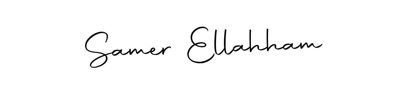 You should practise on your own different ways (Autography-DOLnW) to write your name (Samer Ellahham) in signature. don't let someone else do it for you. Samer Ellahham signature style 10 images and pictures png