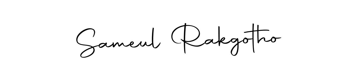 The best way (Autography-DOLnW) to make a short signature is to pick only two or three words in your name. The name Sameul Rakgotho include a total of six letters. For converting this name. Sameul Rakgotho signature style 10 images and pictures png