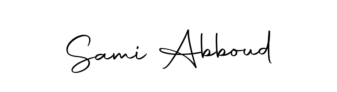 if you are searching for the best signature style for your name Sami Abboud. so please give up your signature search. here we have designed multiple signature styles  using Autography-DOLnW. Sami Abboud signature style 10 images and pictures png