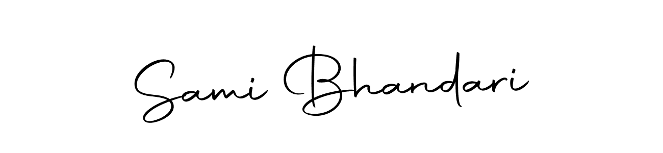 if you are searching for the best signature style for your name Sami Bhandari. so please give up your signature search. here we have designed multiple signature styles  using Autography-DOLnW. Sami Bhandari signature style 10 images and pictures png