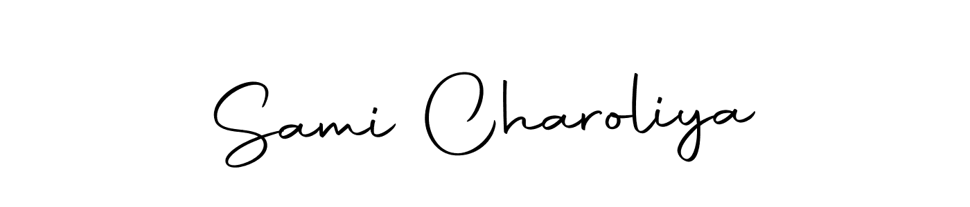 You can use this online signature creator to create a handwritten signature for the name Sami Charoliya. This is the best online autograph maker. Sami Charoliya signature style 10 images and pictures png