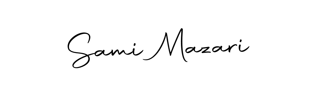 Design your own signature with our free online signature maker. With this signature software, you can create a handwritten (Autography-DOLnW) signature for name Sami Mazari. Sami Mazari signature style 10 images and pictures png