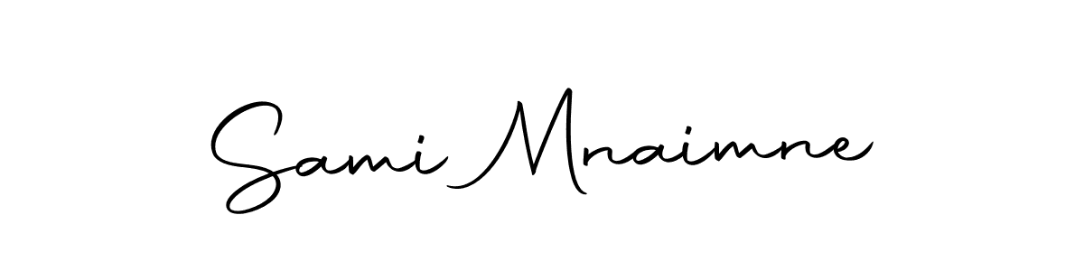 Use a signature maker to create a handwritten signature online. With this signature software, you can design (Autography-DOLnW) your own signature for name Sami Mnaimne. Sami Mnaimne signature style 10 images and pictures png