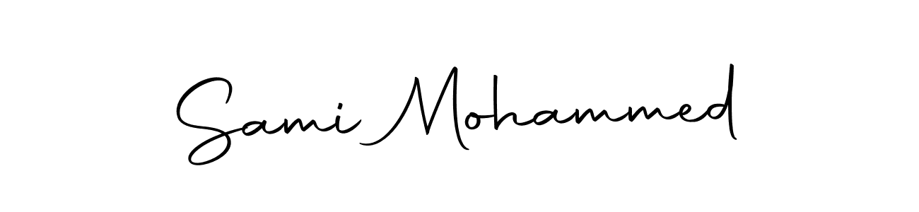 How to make Sami Mohammed name signature. Use Autography-DOLnW style for creating short signs online. This is the latest handwritten sign. Sami Mohammed signature style 10 images and pictures png