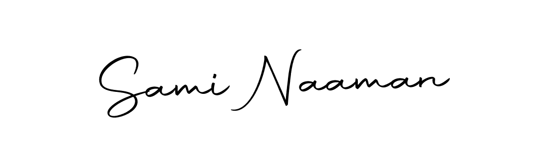 Create a beautiful signature design for name Sami Naaman. With this signature (Autography-DOLnW) fonts, you can make a handwritten signature for free. Sami Naaman signature style 10 images and pictures png