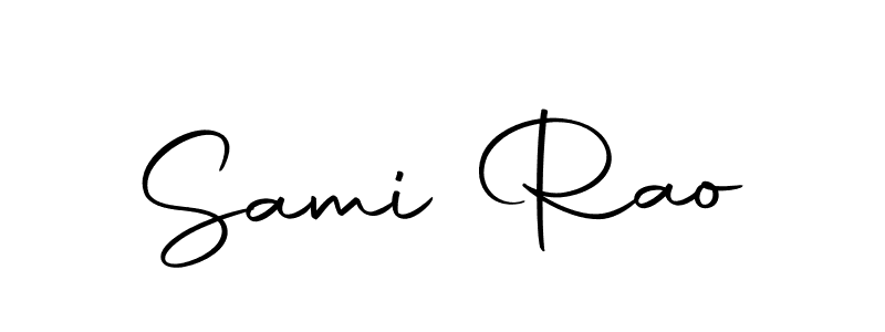 Use a signature maker to create a handwritten signature online. With this signature software, you can design (Autography-DOLnW) your own signature for name Sami Rao. Sami Rao signature style 10 images and pictures png