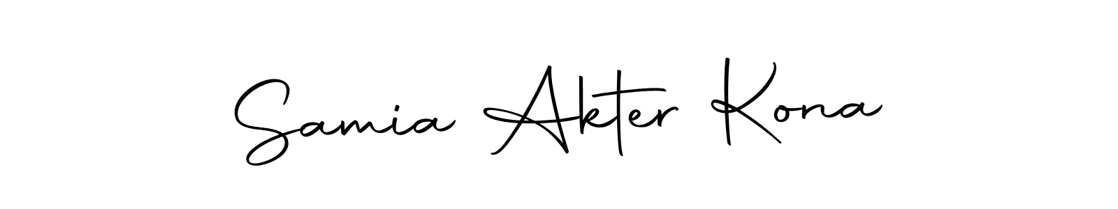 This is the best signature style for the Samia Akter Kona name. Also you like these signature font (Autography-DOLnW). Mix name signature. Samia Akter Kona signature style 10 images and pictures png