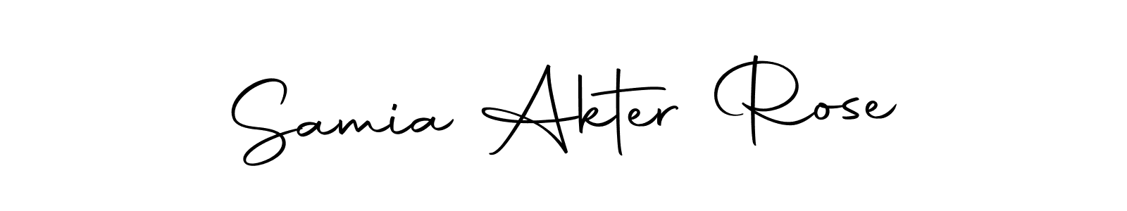 How to make Samia Akter Rose signature? Autography-DOLnW is a professional autograph style. Create handwritten signature for Samia Akter Rose name. Samia Akter Rose signature style 10 images and pictures png