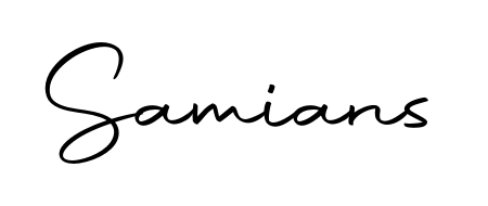 You should practise on your own different ways (Autography-DOLnW) to write your name (Samians) in signature. Don't let someone else do it for you. Samians signature style 10 images and pictures png