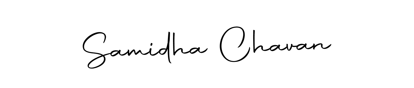 Use a signature maker to create a handwritten signature online. With this signature software, you can design (Autography-DOLnW) your own signature for name Samidha Chavan. Samidha Chavan signature style 10 images and pictures png