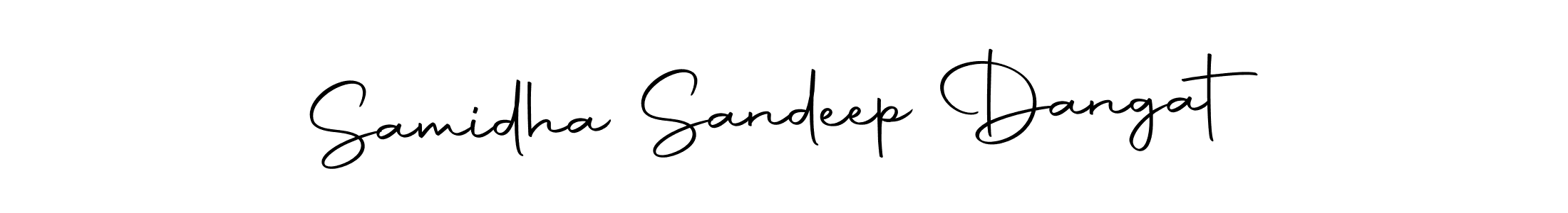 Autography-DOLnW is a professional signature style that is perfect for those who want to add a touch of class to their signature. It is also a great choice for those who want to make their signature more unique. Get Samidha Sandeep Dangat name to fancy signature for free. Samidha Sandeep Dangat signature style 10 images and pictures png