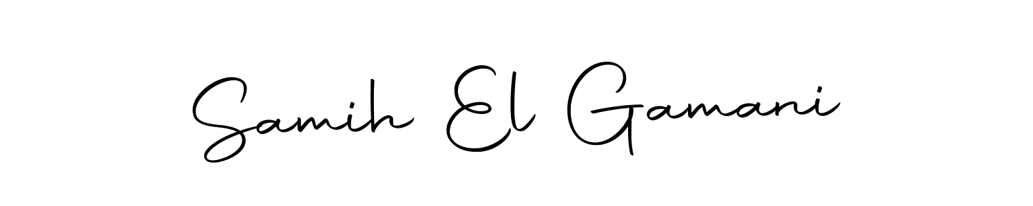 Samih El Gamani stylish signature style. Best Handwritten Sign (Autography-DOLnW) for my name. Handwritten Signature Collection Ideas for my name Samih El Gamani. Samih El Gamani signature style 10 images and pictures png