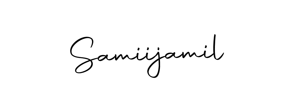 How to make Samiijamil signature? Autography-DOLnW is a professional autograph style. Create handwritten signature for Samiijamil name. Samiijamil signature style 10 images and pictures png