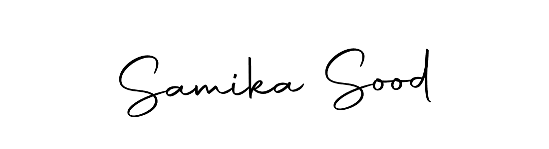 The best way (Autography-DOLnW) to make a short signature is to pick only two or three words in your name. The name Samika Sood include a total of six letters. For converting this name. Samika Sood signature style 10 images and pictures png