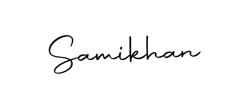 Make a beautiful signature design for name Samikhan. With this signature (Autography-DOLnW) style, you can create a handwritten signature for free. Samikhan signature style 10 images and pictures png