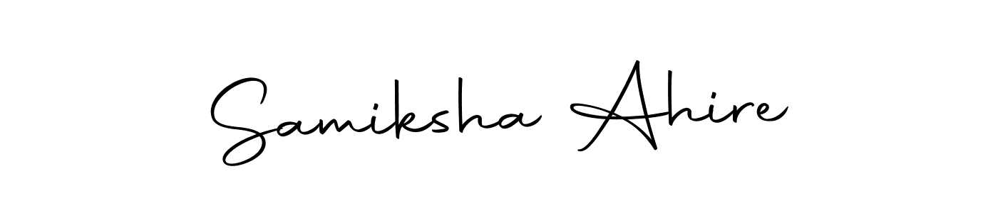 Here are the top 10 professional signature styles for the name Samiksha Ahire. These are the best autograph styles you can use for your name. Samiksha Ahire signature style 10 images and pictures png