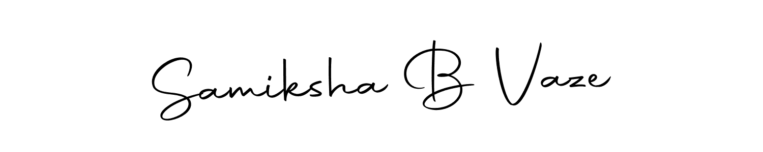 How to make Samiksha B Vaze signature? Autography-DOLnW is a professional autograph style. Create handwritten signature for Samiksha B Vaze name. Samiksha B Vaze signature style 10 images and pictures png