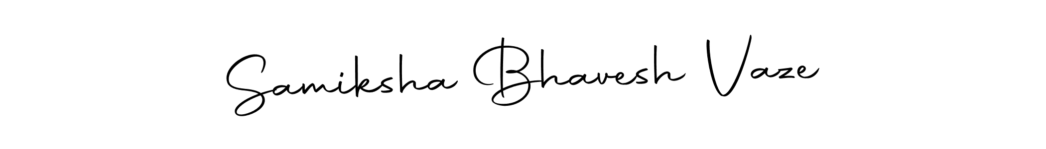 You should practise on your own different ways (Autography-DOLnW) to write your name (Samiksha Bhavesh Vaze) in signature. don't let someone else do it for you. Samiksha Bhavesh Vaze signature style 10 images and pictures png