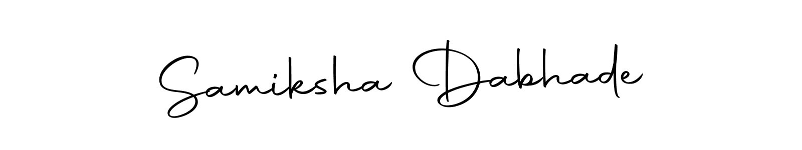 You can use this online signature creator to create a handwritten signature for the name Samiksha Dabhade. This is the best online autograph maker. Samiksha Dabhade signature style 10 images and pictures png