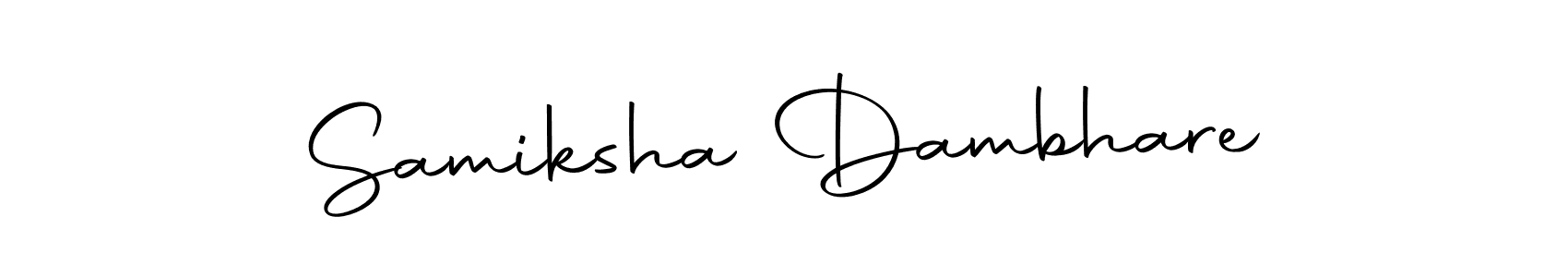 Use a signature maker to create a handwritten signature online. With this signature software, you can design (Autography-DOLnW) your own signature for name Samiksha Dambhare. Samiksha Dambhare signature style 10 images and pictures png