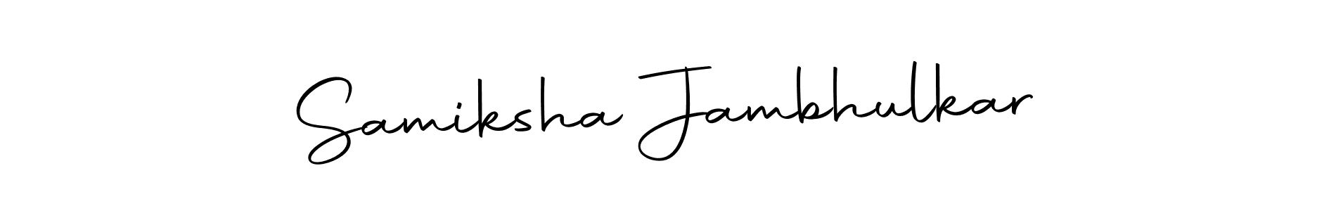 How to make Samiksha Jambhulkar signature? Autography-DOLnW is a professional autograph style. Create handwritten signature for Samiksha Jambhulkar name. Samiksha Jambhulkar signature style 10 images and pictures png