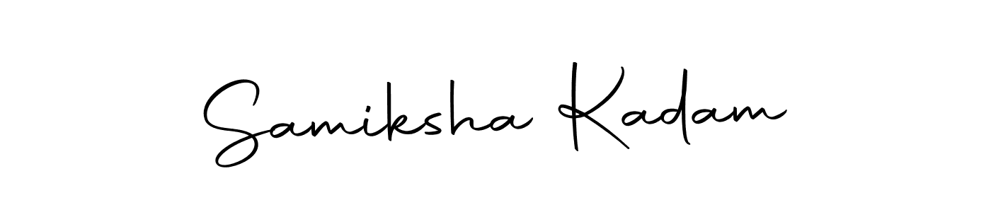 How to make Samiksha Kadam name signature. Use Autography-DOLnW style for creating short signs online. This is the latest handwritten sign. Samiksha Kadam signature style 10 images and pictures png