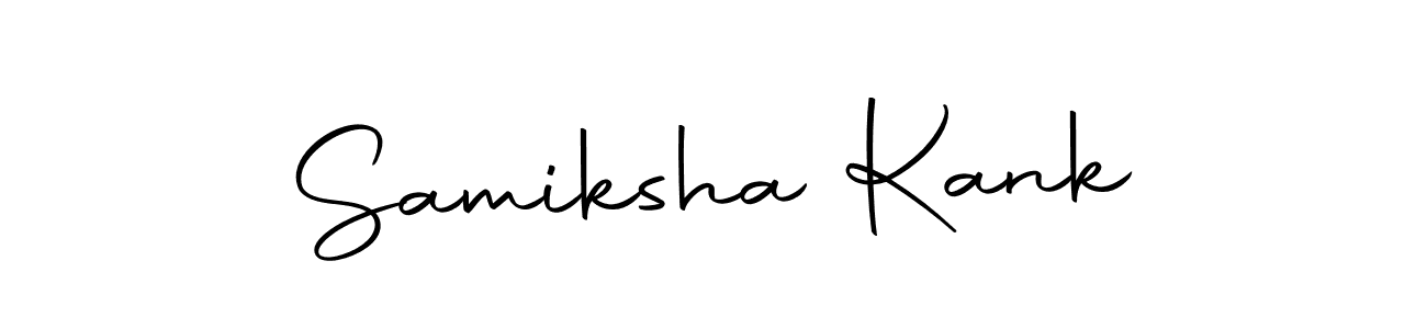 if you are searching for the best signature style for your name Samiksha Kank. so please give up your signature search. here we have designed multiple signature styles  using Autography-DOLnW. Samiksha Kank signature style 10 images and pictures png