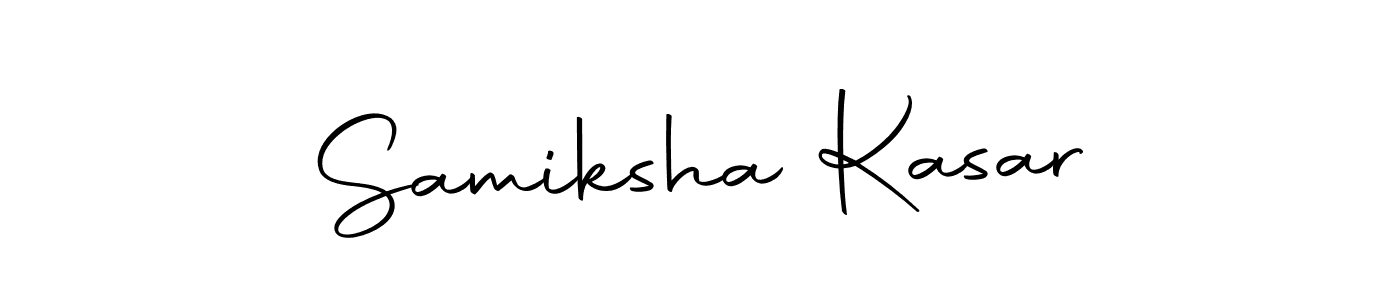 Create a beautiful signature design for name Samiksha Kasar. With this signature (Autography-DOLnW) fonts, you can make a handwritten signature for free. Samiksha Kasar signature style 10 images and pictures png