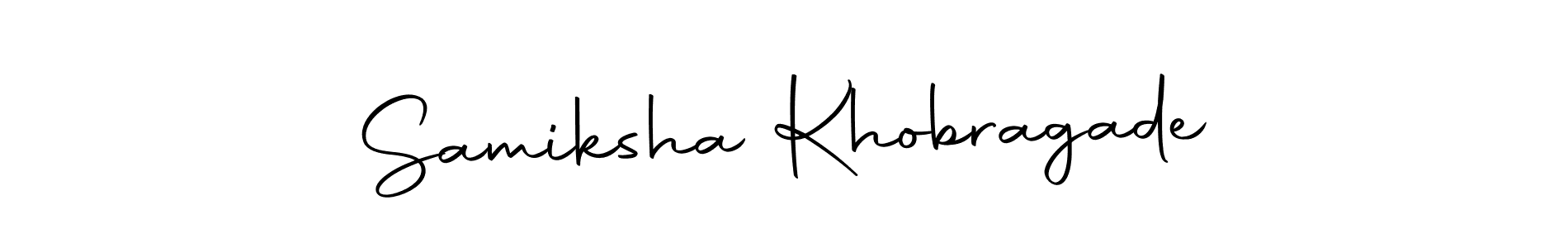 Use a signature maker to create a handwritten signature online. With this signature software, you can design (Autography-DOLnW) your own signature for name Samiksha Khobragade. Samiksha Khobragade signature style 10 images and pictures png