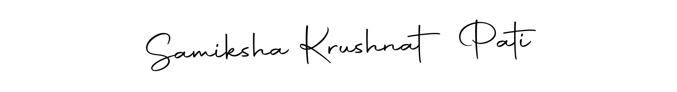 Once you've used our free online signature maker to create your best signature Autography-DOLnW style, it's time to enjoy all of the benefits that Samiksha Krushnat Pati name signing documents. Samiksha Krushnat Pati signature style 10 images and pictures png