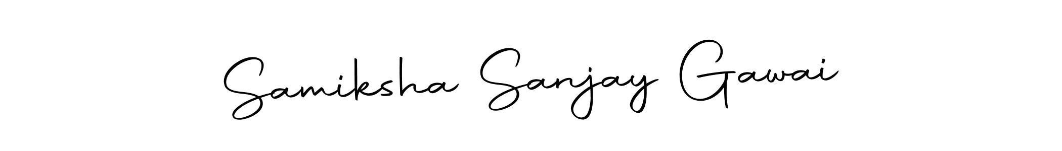 You can use this online signature creator to create a handwritten signature for the name Samiksha Sanjay Gawai. This is the best online autograph maker. Samiksha Sanjay Gawai signature style 10 images and pictures png