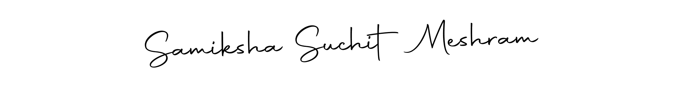 The best way (Autography-DOLnW) to make a short signature is to pick only two or three words in your name. The name Samiksha Suchit Meshram include a total of six letters. For converting this name. Samiksha Suchit Meshram signature style 10 images and pictures png