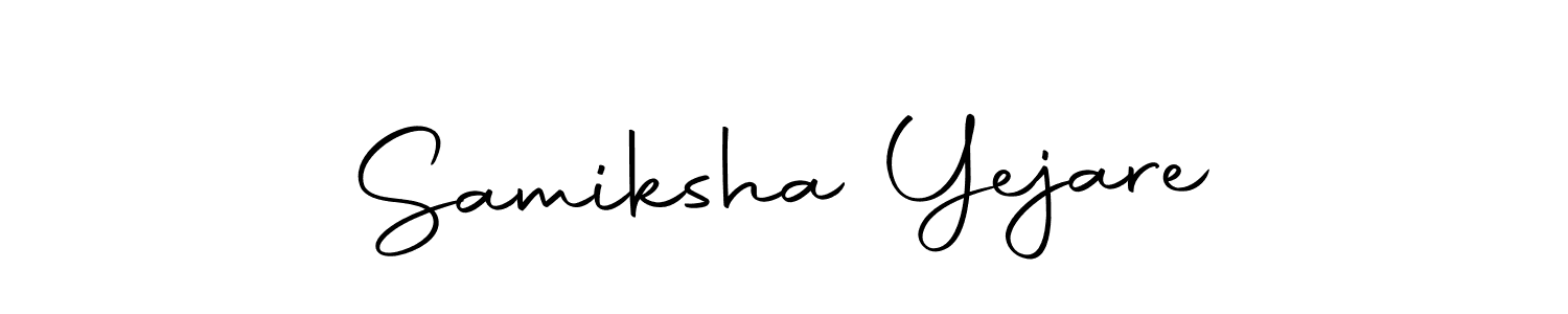 Make a beautiful signature design for name Samiksha Yejare. Use this online signature maker to create a handwritten signature for free. Samiksha Yejare signature style 10 images and pictures png